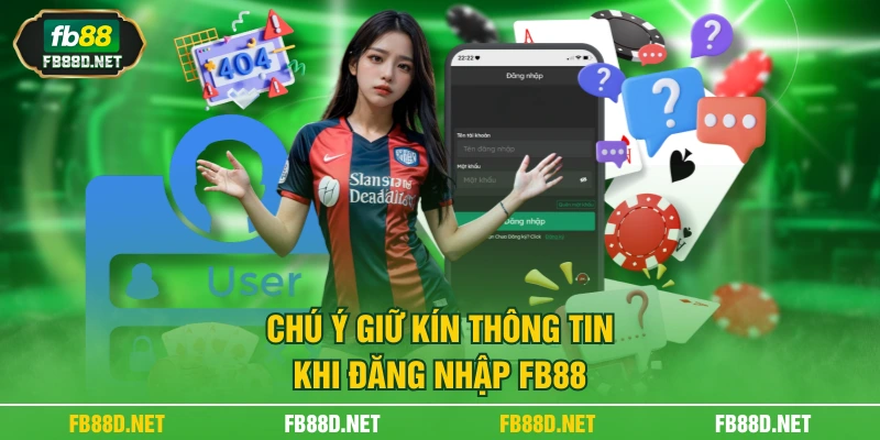 Chú ý giữ kín thông tin khi đăng nhập FB88